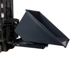 Benne pour chariot élévateur grise 900 litres position levée