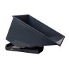 Benne autobasculante grise 900 litres pour chariot vue de 3/4
