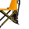 Zoom sur les ciseaux du transpalette haute levée niveau constant 1000kg