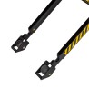Zoom sur les galets du transpalette haute levée niveau constant 1000kg