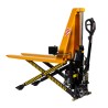 Transpalette haute levée électrique niveau constant 1,5T - vue de 3/4 avant - position mi haute