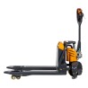 Vue de profil du transpalette électrique lithium 30Ah fourches 950mm galets élevés