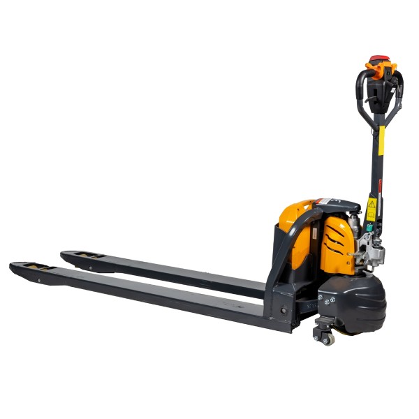 Vue d'ensemble du Transpalette Electrique 1500 kg fourches 1800 mm batterie lithium 30 Ah