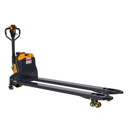 Vue arrière du Transpalette Electrique 1500 kg fourches 1800 mm batterie lithium 40 Ah