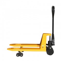 TRANSPALETTE MANUEL 2500KG FOURCHES 800MM VUE DE PROFIL